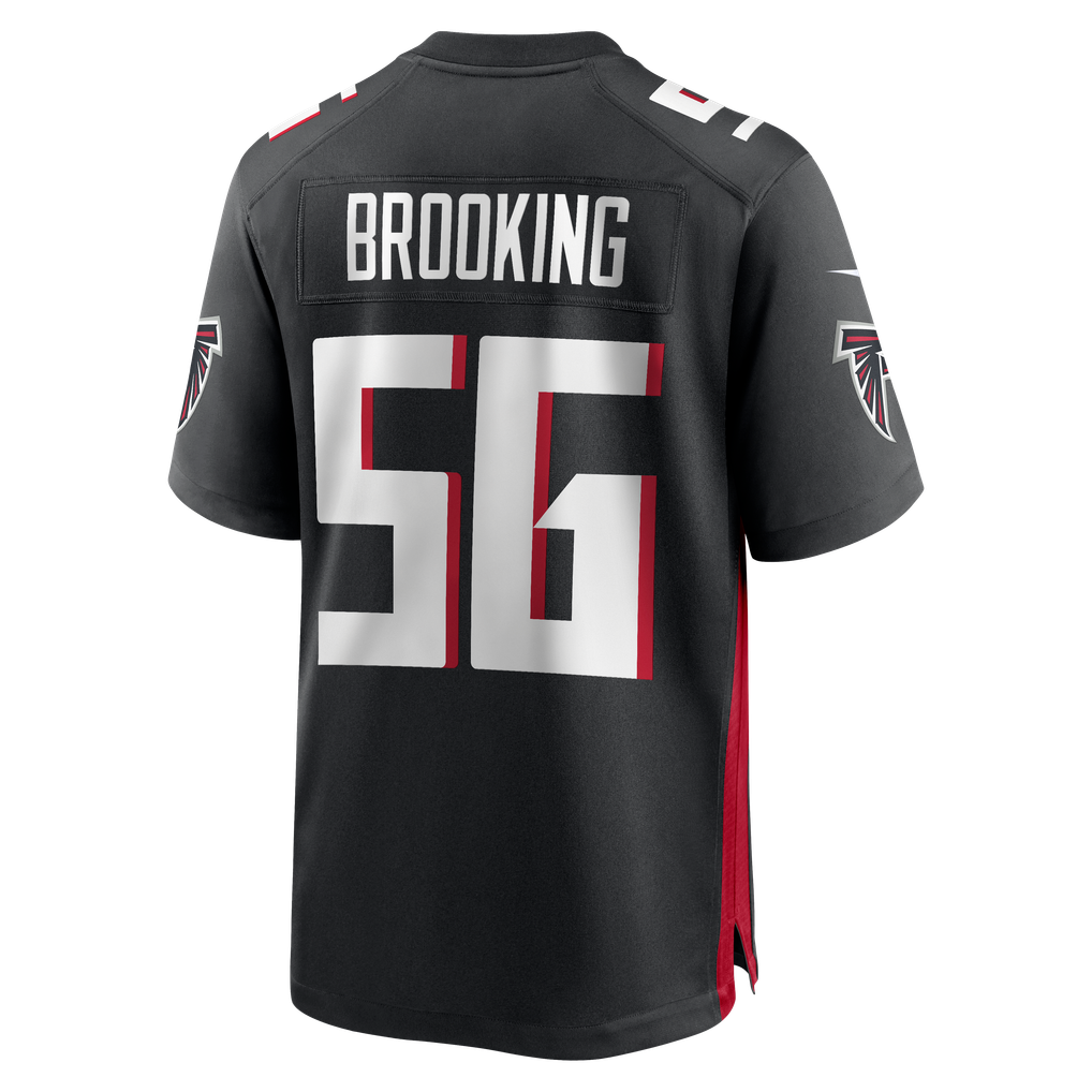 Men's Atlanta Falcons Keith Brooking Black Game Retired Player Jersey