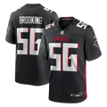 Men's Atlanta Falcons Keith Brooking Black Game Retired Player Jersey