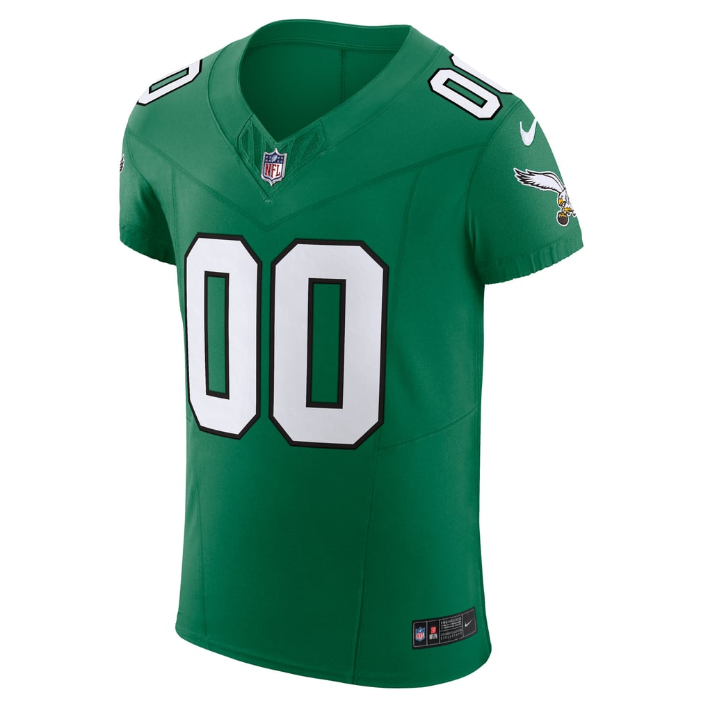 Men's Philadelphia Eagles Kelly Green 2nd Alternate Vapor F.U.S.E. Elite Custom Jersey
