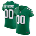 Men's Philadelphia Eagles Kelly Green 2nd Alternate Vapor F.U.S.E. Elite Custom Jersey