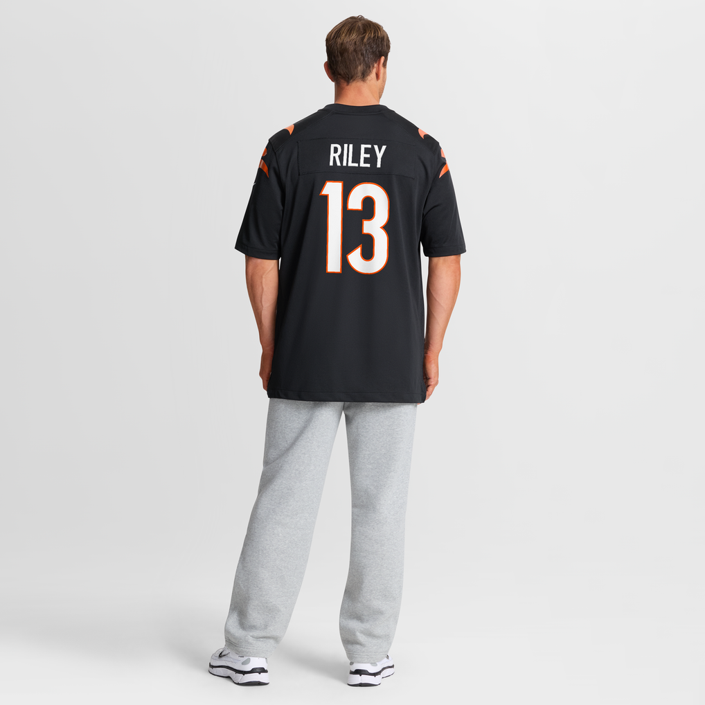 Men's Cincinnati Bengals Ken Riley Black Retired Player Game Jersey