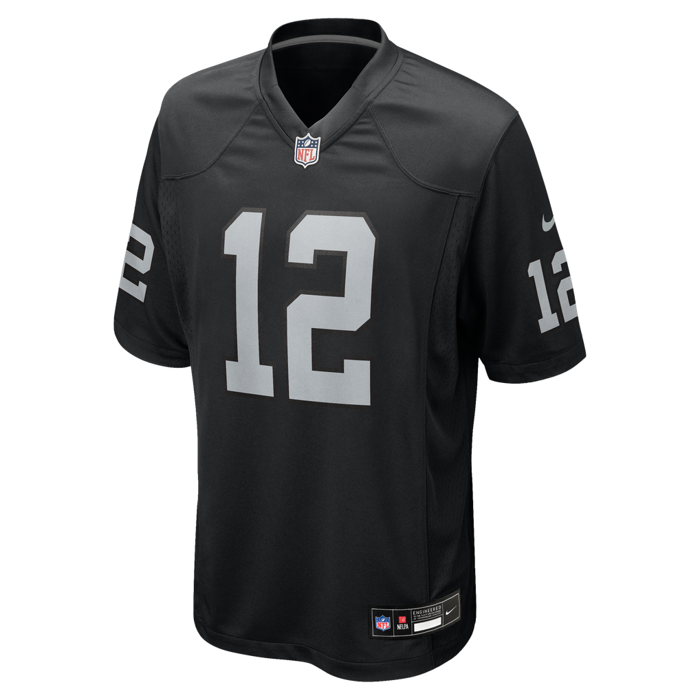 Men's Las Vegas Raiders Ken Stabler Black Game Retired Player Jersey