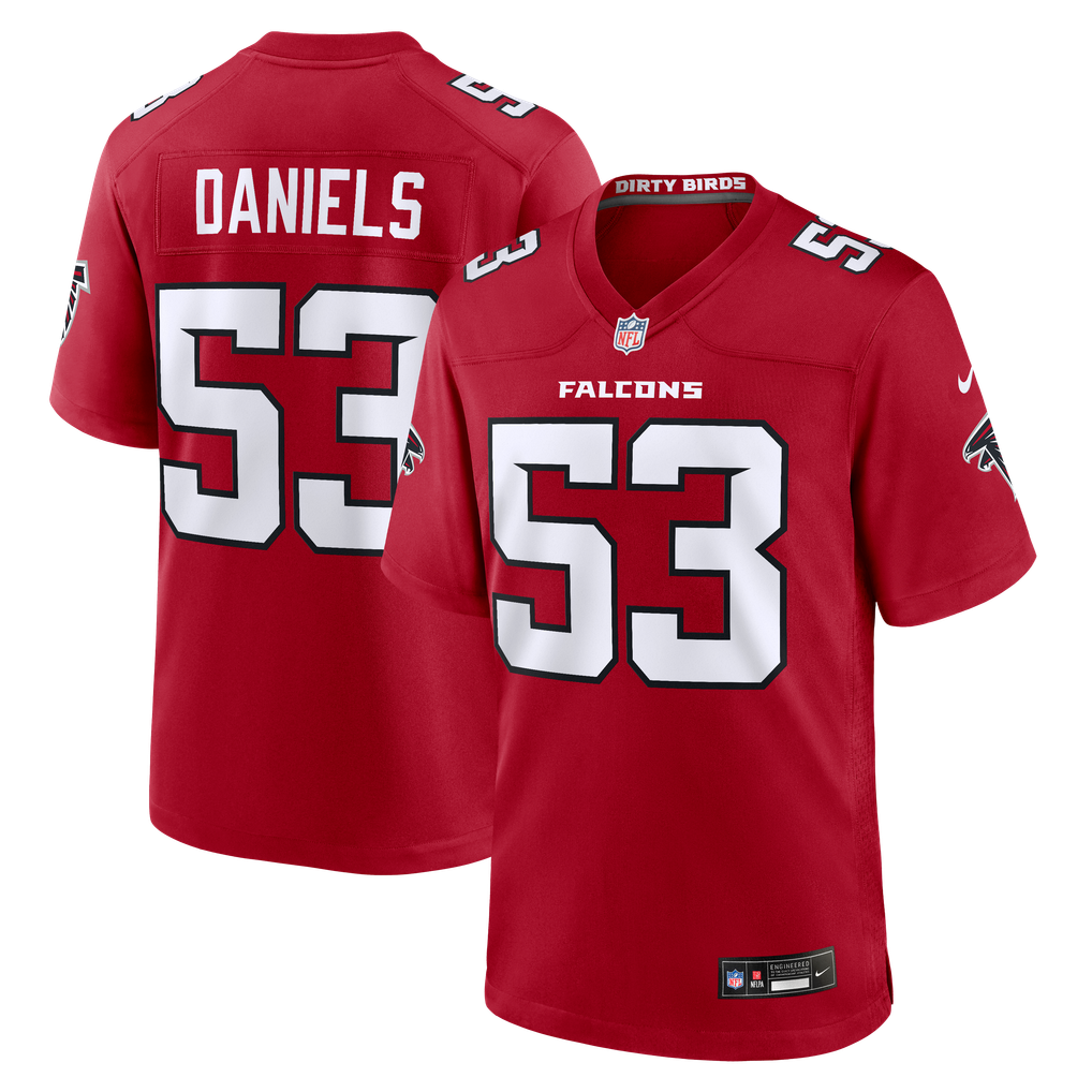 Men's Atlanta Falcons Kendal Daniels Red Team Game Jersey