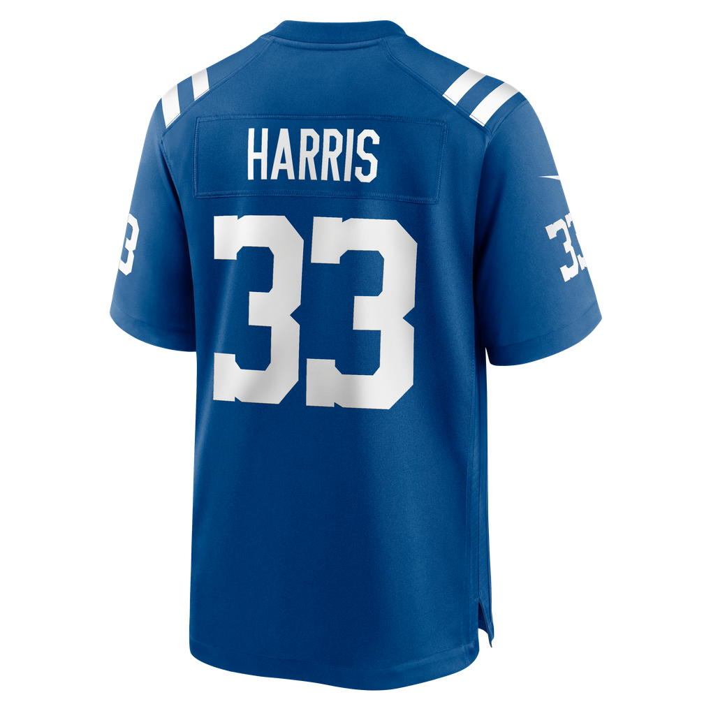 Men's Indianapolis Colts Kenneth Harris Royal Team Game Jersey