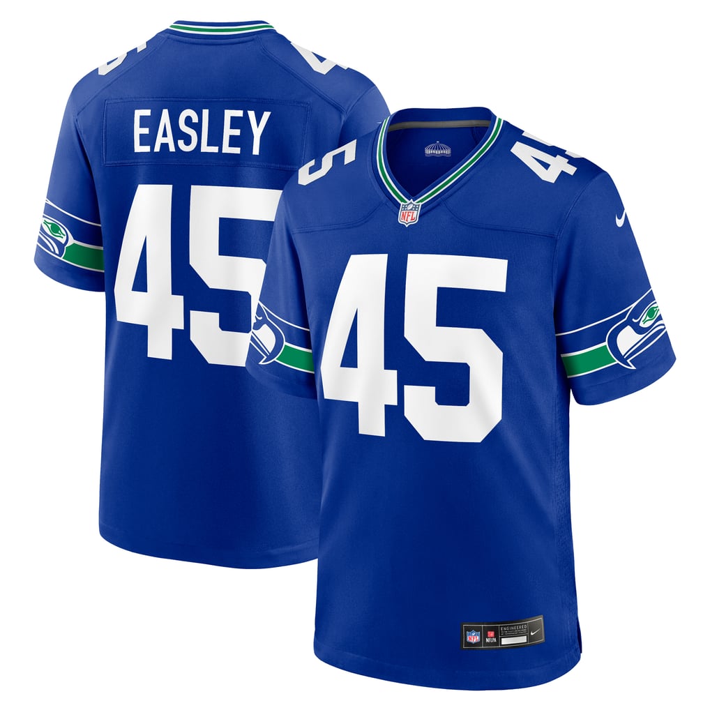 Men's Seattle Seahawks Kenny Easley Royal Retired Player Alternate Game Jersey