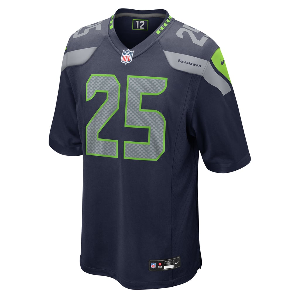 Men's Seattle Seahawks Kenny McIntosh College Navy Game Jersey