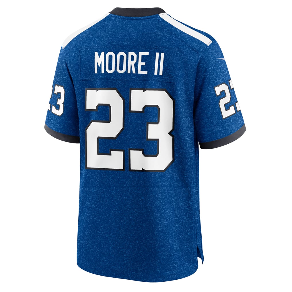 Men's Indianapolis Colts Kenny Moore II Royal Indiana Nights Alternate Game Jersey