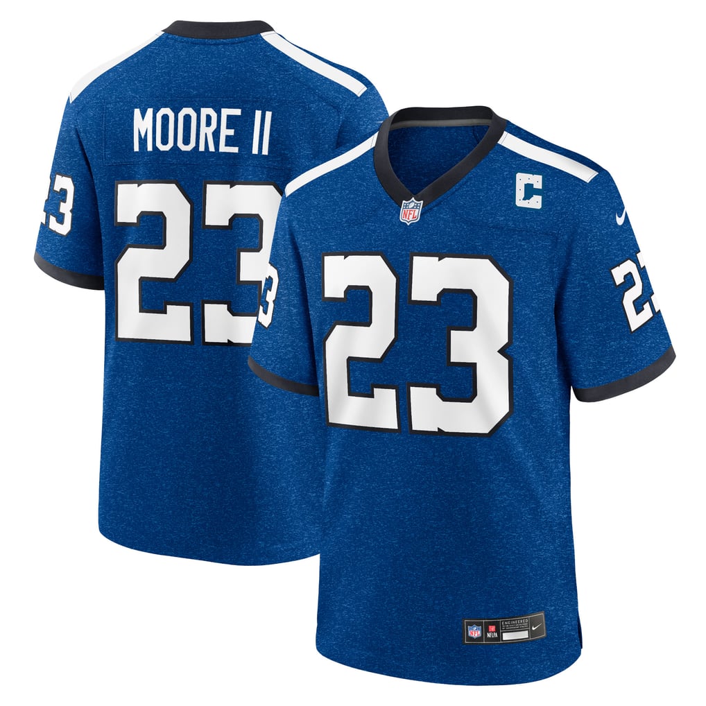 Men's Indianapolis Colts Kenny Moore II Royal Indiana Nights Alternate Game Jersey