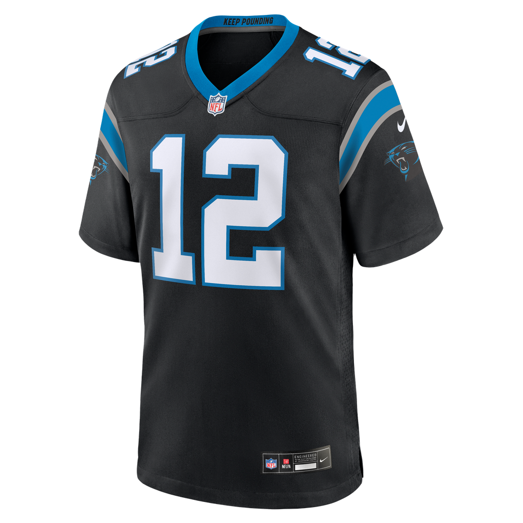 Men's Carolina Panthers Kenny Pickett Black Team Game Jersey