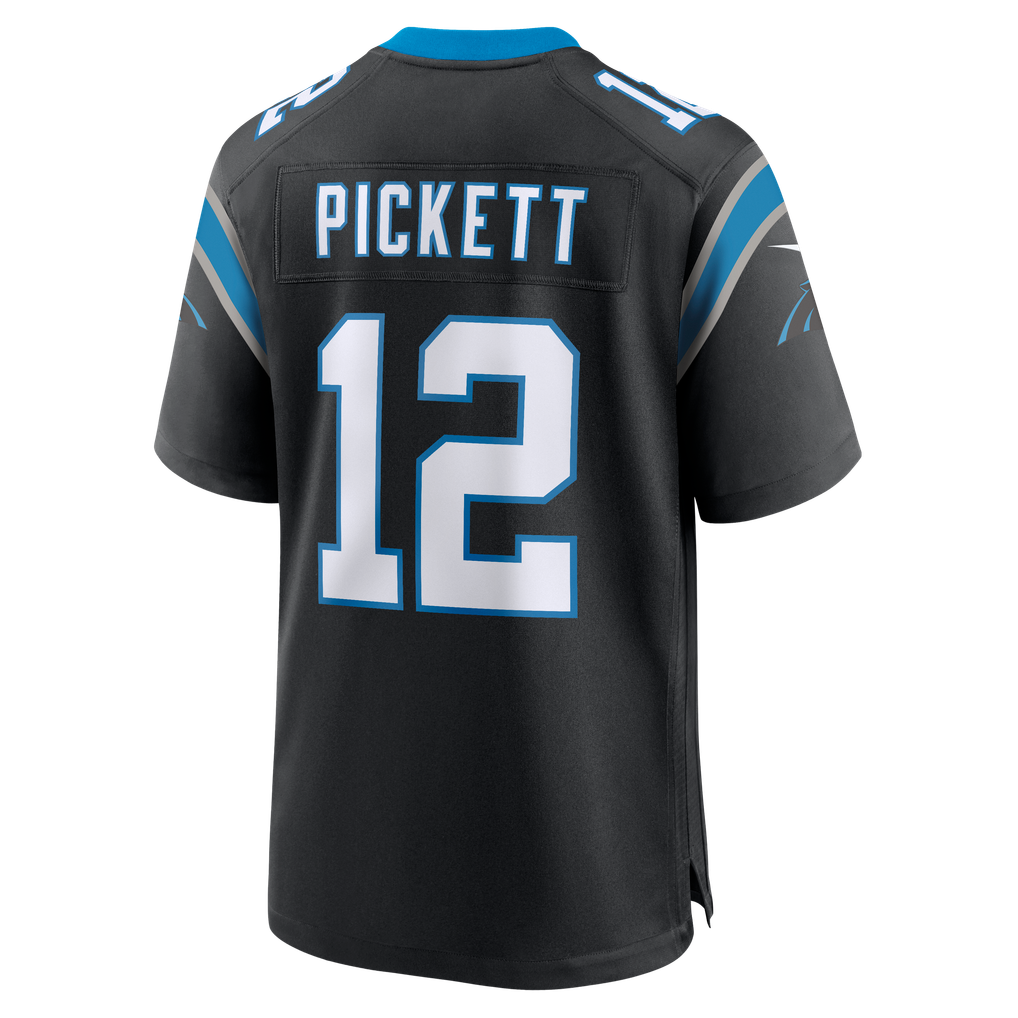 Men's Carolina Panthers Kenny Pickett Black Team Game Jersey