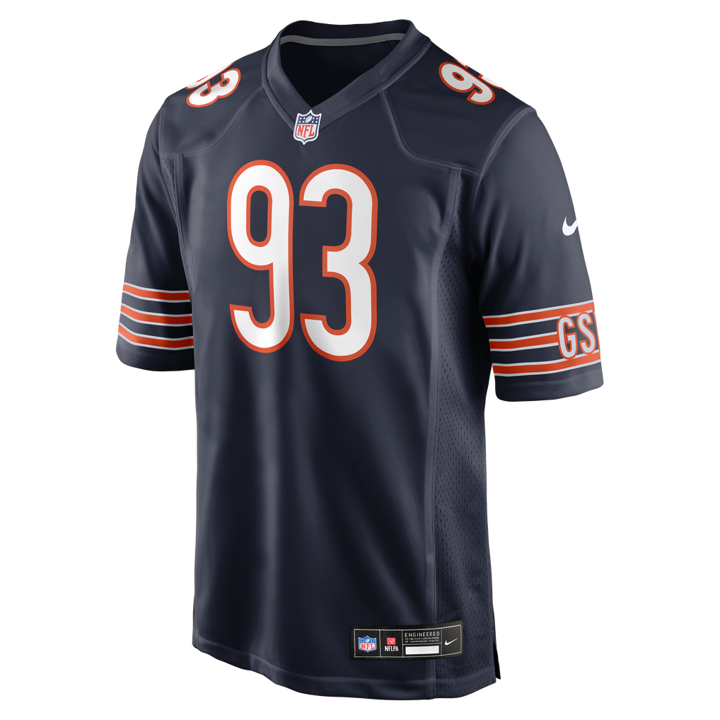 Men's Chicago Bears Kentavius Street Navy Team Game Jersey