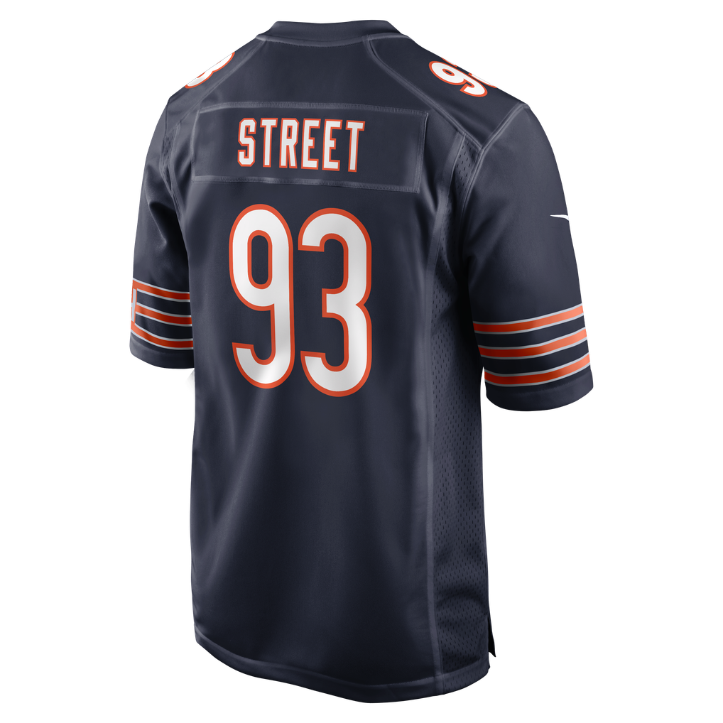 Men's Chicago Bears Kentavius Street Navy Team Game Jersey