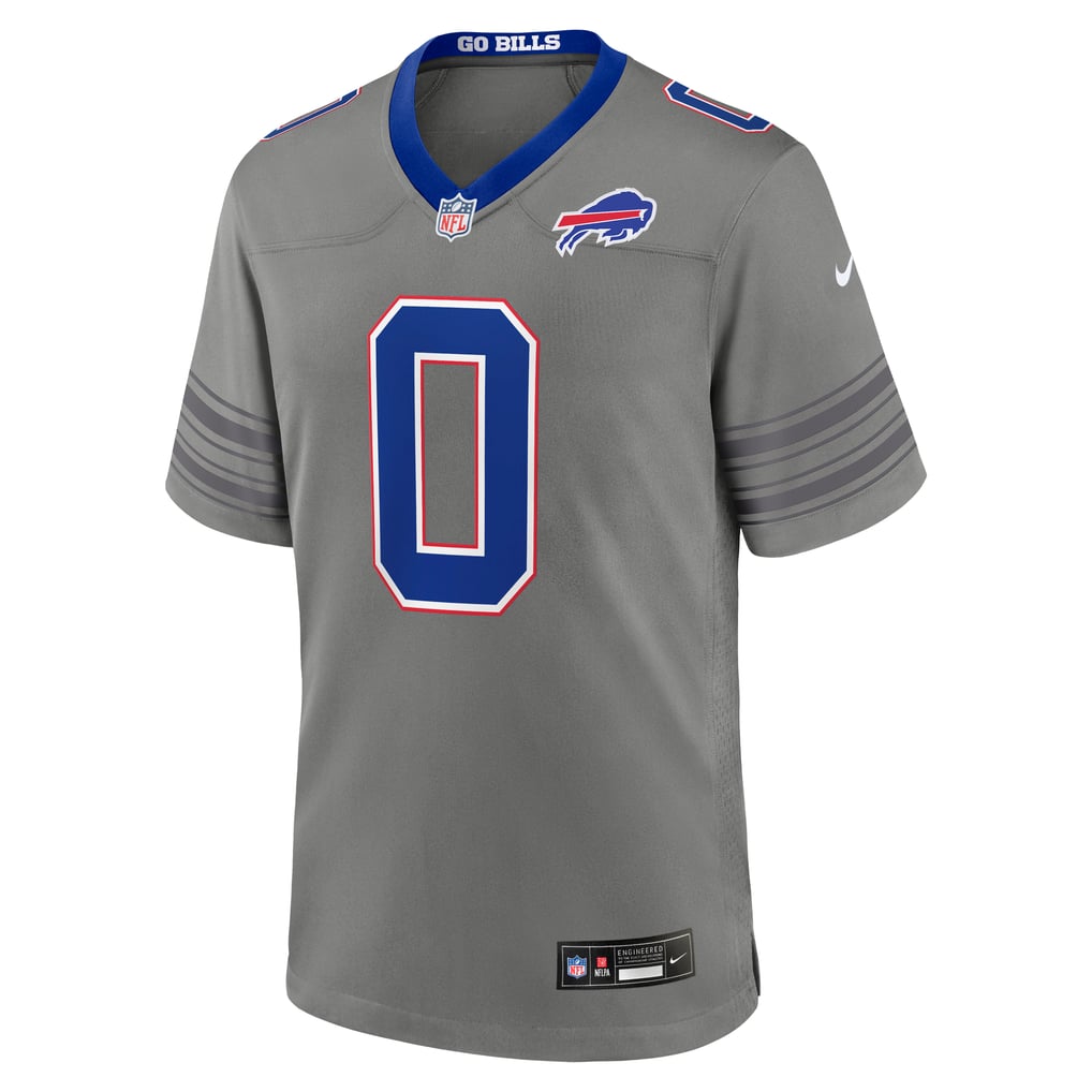 Men's Buffalo Bills Keon Coleman Gray Nickel City Game Jersey