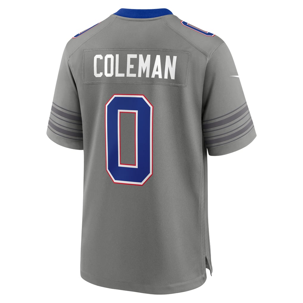 Men's Buffalo Bills Keon Coleman Gray Nickel City Game Jersey