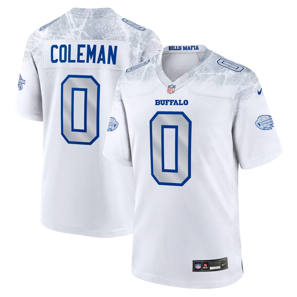 Men's Buffalo Bills Keon Coleman White Rivalries Collection Game Jersey