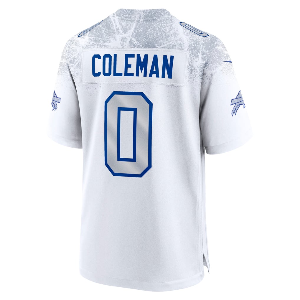 Men's Buffalo Bills Keon Coleman White Rivalries Collection Game Jersey