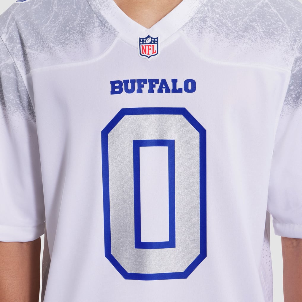 Men's Buffalo Bills Keon Coleman White Rivalries Collection Game Jersey