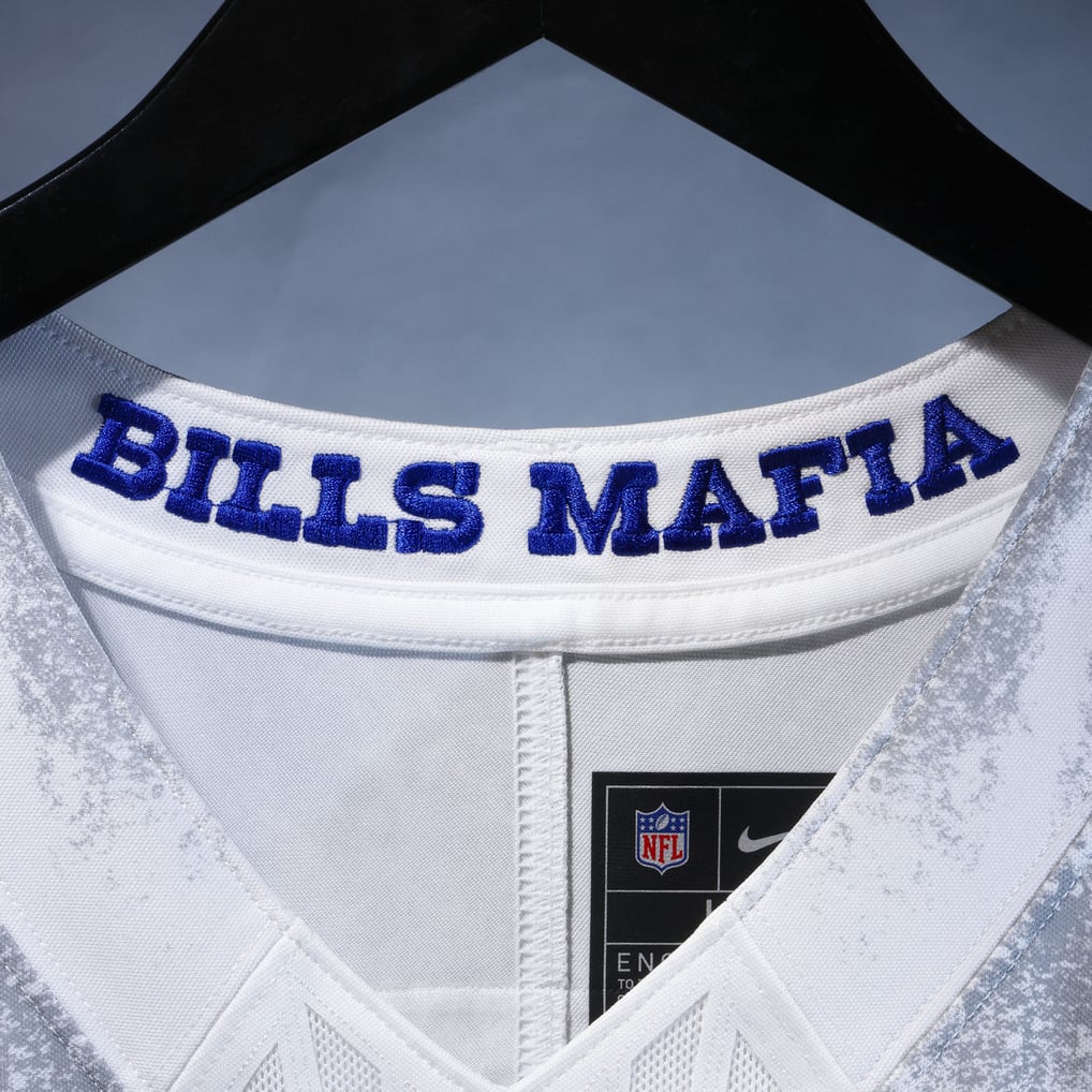Men's Buffalo Bills Keon Coleman White Rivalries Collection Stitched Limited Jersey