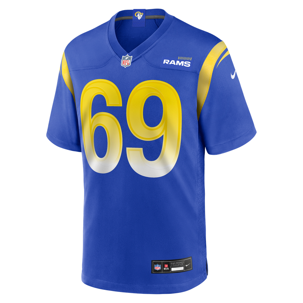 Men's Los Angeles Rams Kevin Dotson Royal Game Jersey