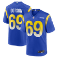 Men's Los Angeles Rams Kevin Dotson Royal Game Jersey