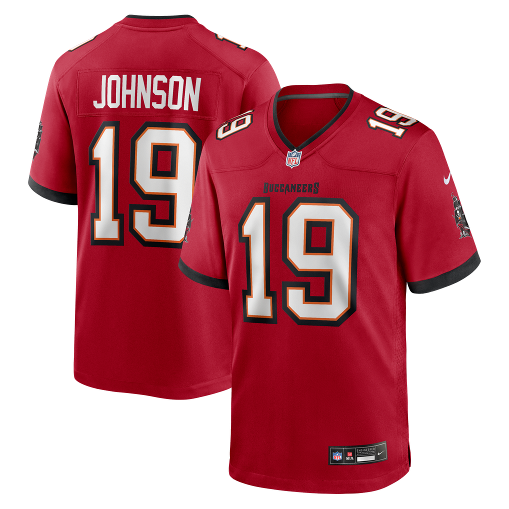 Men's Tampa Bay Buccaneers Keyshawn Johnson Red Game Retired Player Jersey