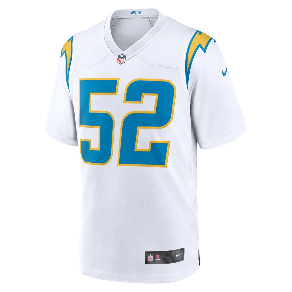 Men's Los Angeles Chargers Khalil Mack White Game Jersey