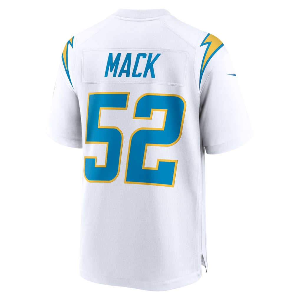 Men's Los Angeles Chargers Khalil Mack White Game Jersey
