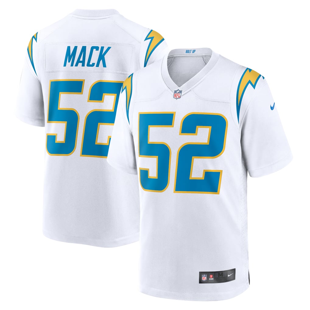 Men's Los Angeles Chargers Khalil Mack White Game Jersey