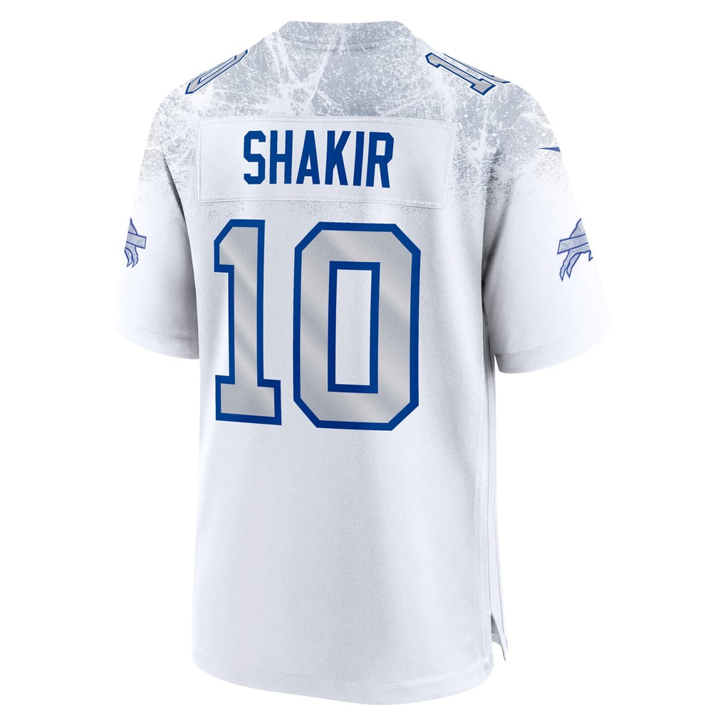 Men's Buffalo Bills Khalil Shakir White Rivalries Collection Game Jersey