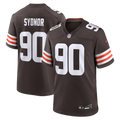 Men's Cleveland Browns Khordae Sydnor Brown Team Game Jersey