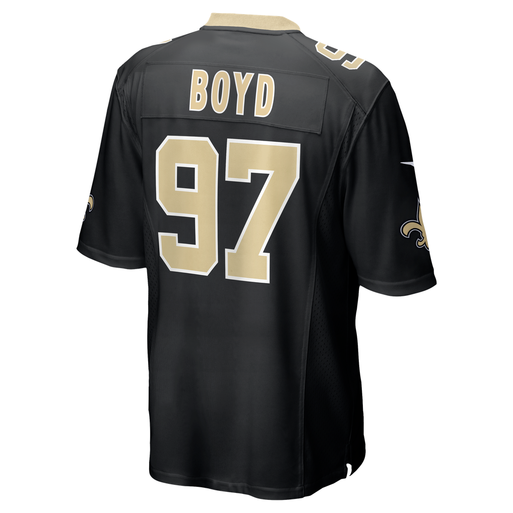Men's New Orleans Saints Khristian Boyd Black Game Jersey
