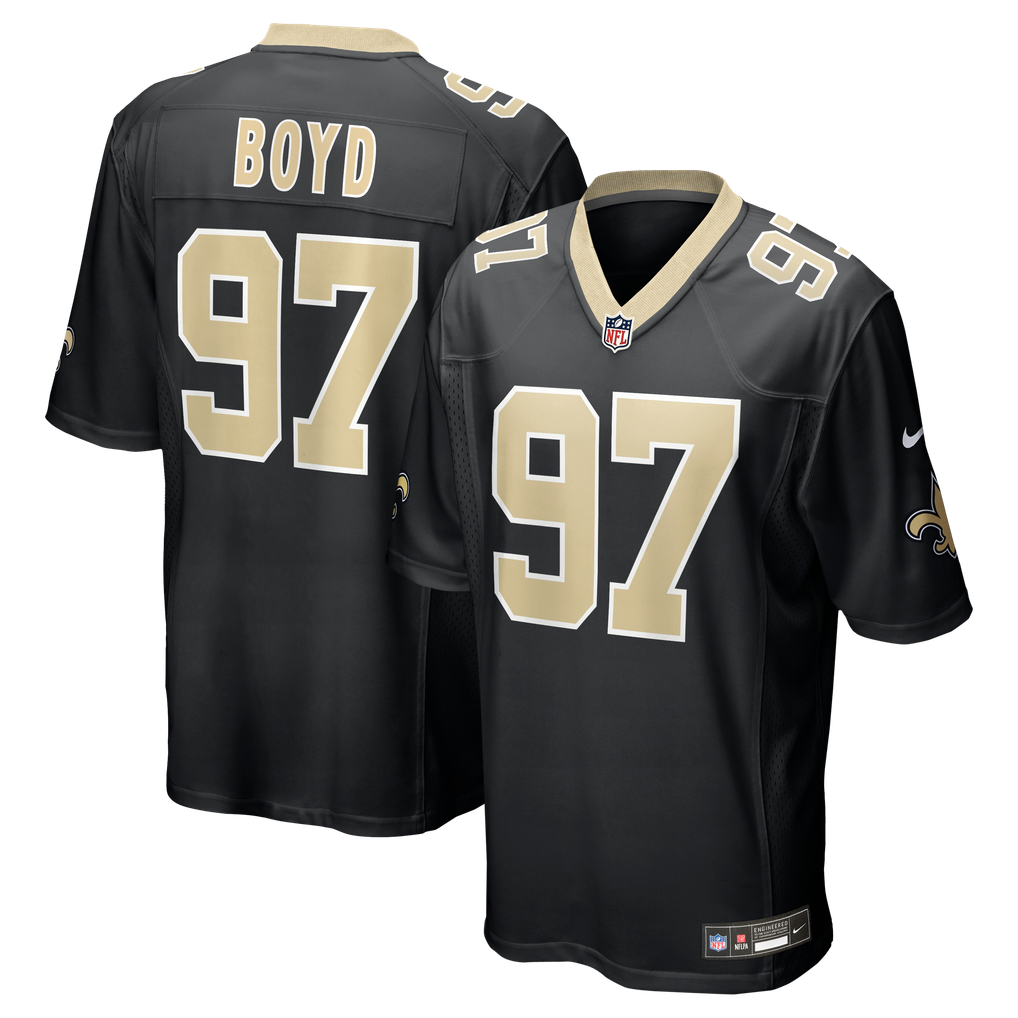 Men's New Orleans Saints Khristian Boyd Black Game Jersey