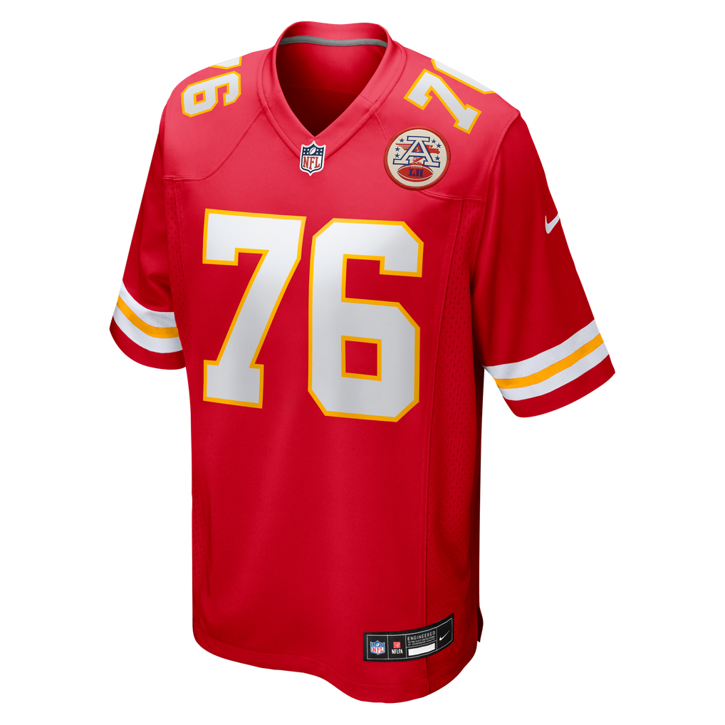 Men's Kansas City Chiefs Kingsley Suamataia Red Game Jersey