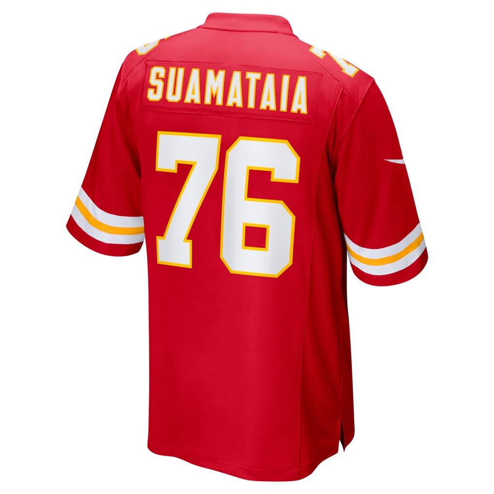 Men's Kansas City Chiefs Kingsley Suamataia Red Game Jersey