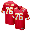 Men's Kansas City Chiefs Kingsley Suamataia Red Game Jersey