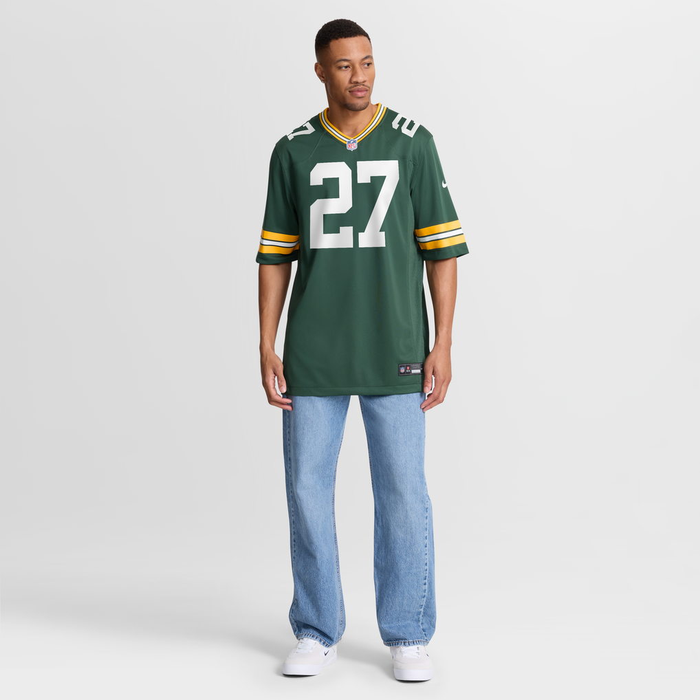 Men's Green Bay Packers Kitan Oladapo Green Game Jersey