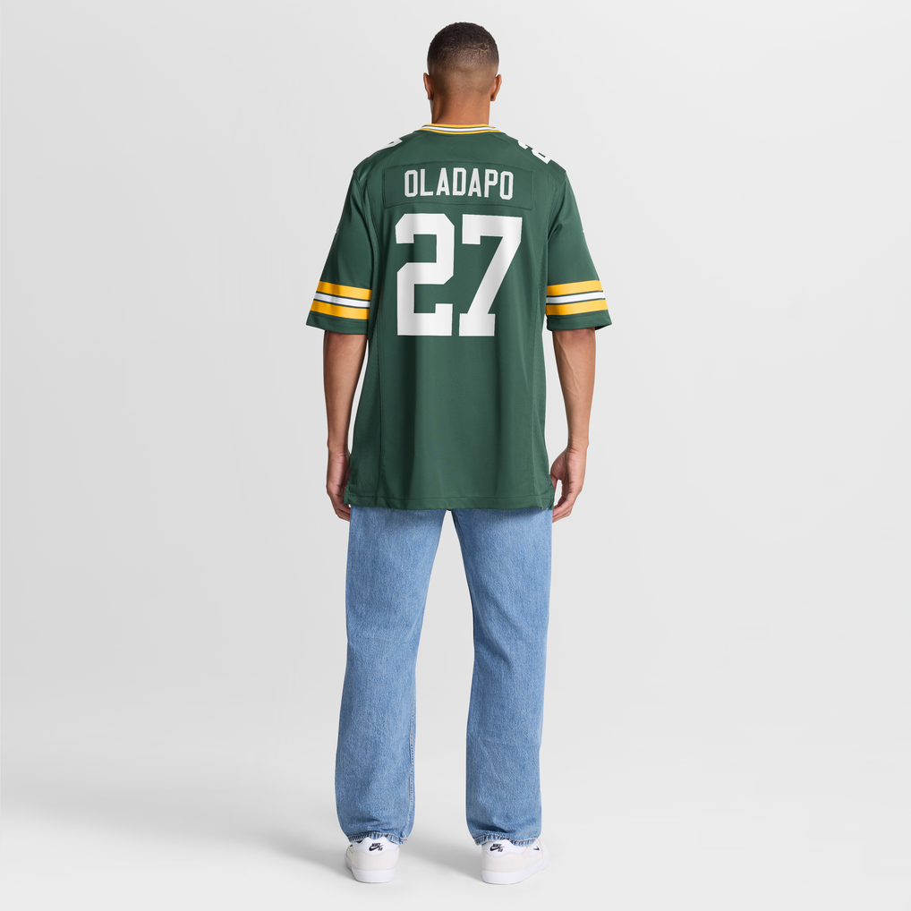 Men's Green Bay Packers Kitan Oladapo Green Game Jersey
