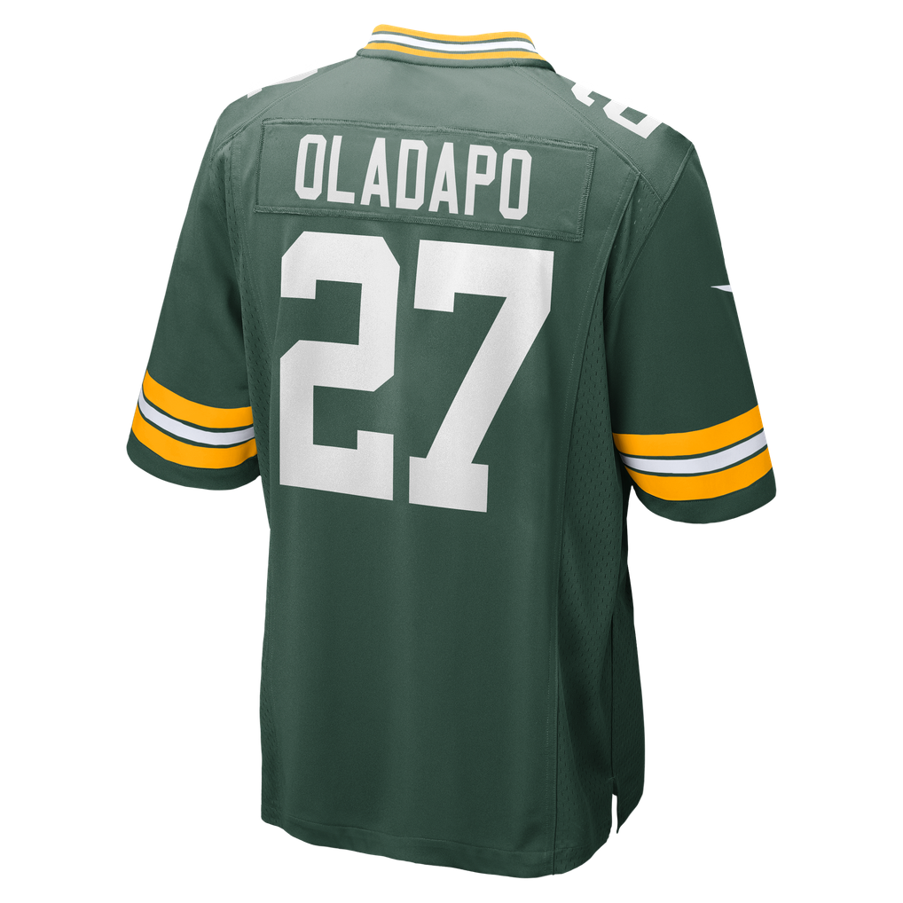 Men's Green Bay Packers Kitan Oladapo Green Game Jersey