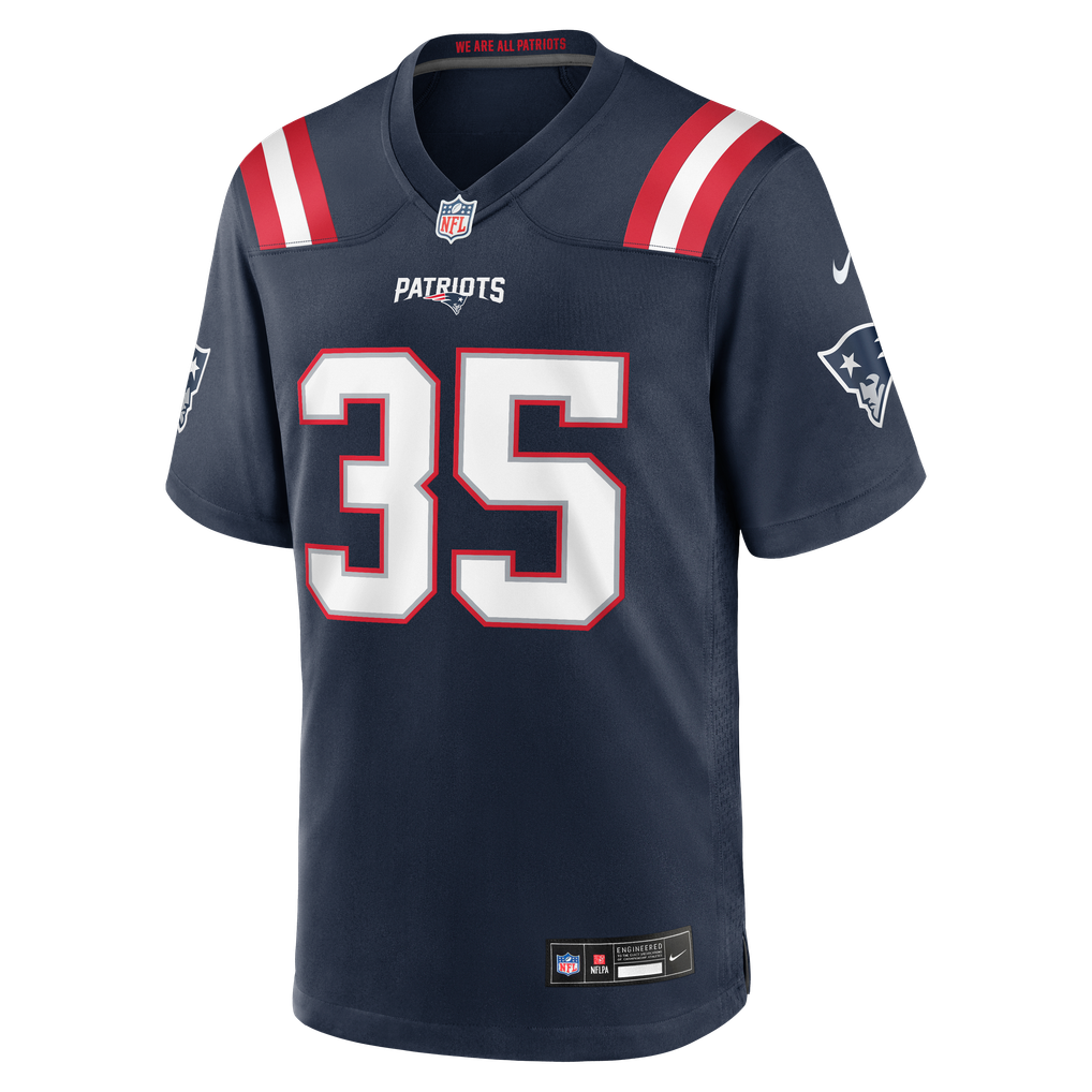 Men's New England Patriots K.J. Britt Navy Team Game Jersey