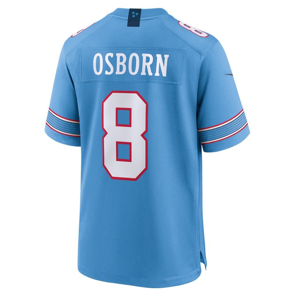 Men's Tennessee Titans K.J. Osborn Light Blue Team Game Jersey