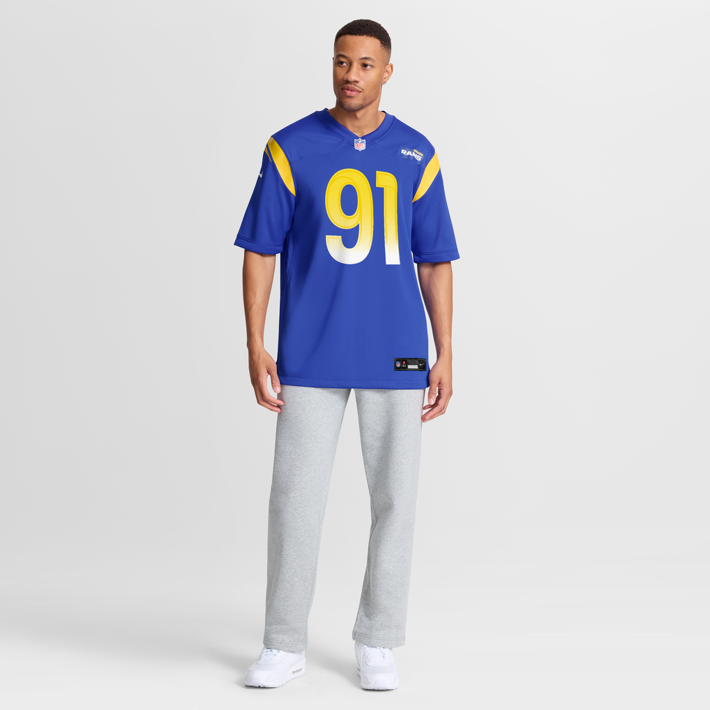 Men's Los Angeles Rams Kobie Turner Royal Home Game Jersey