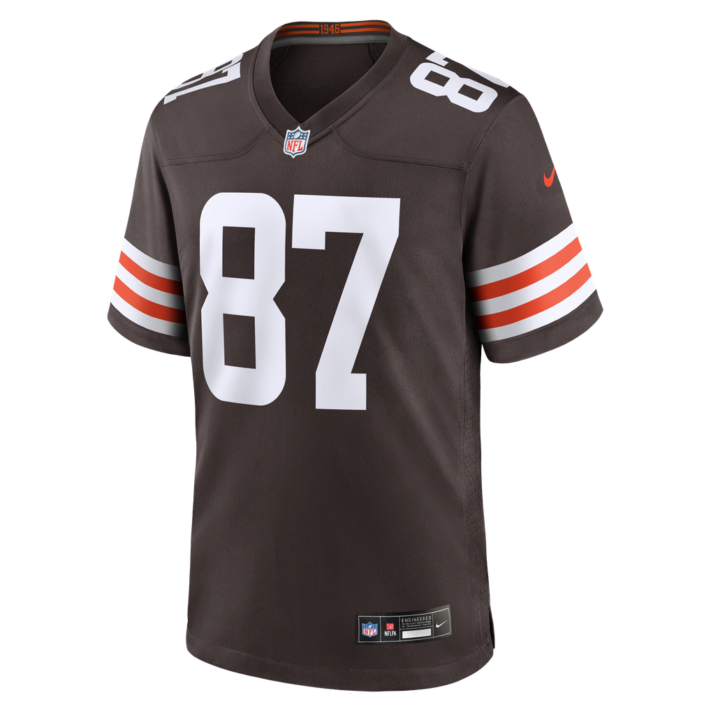 Men's Cleveland Browns Kole Wilson Brown Team Game Jersey