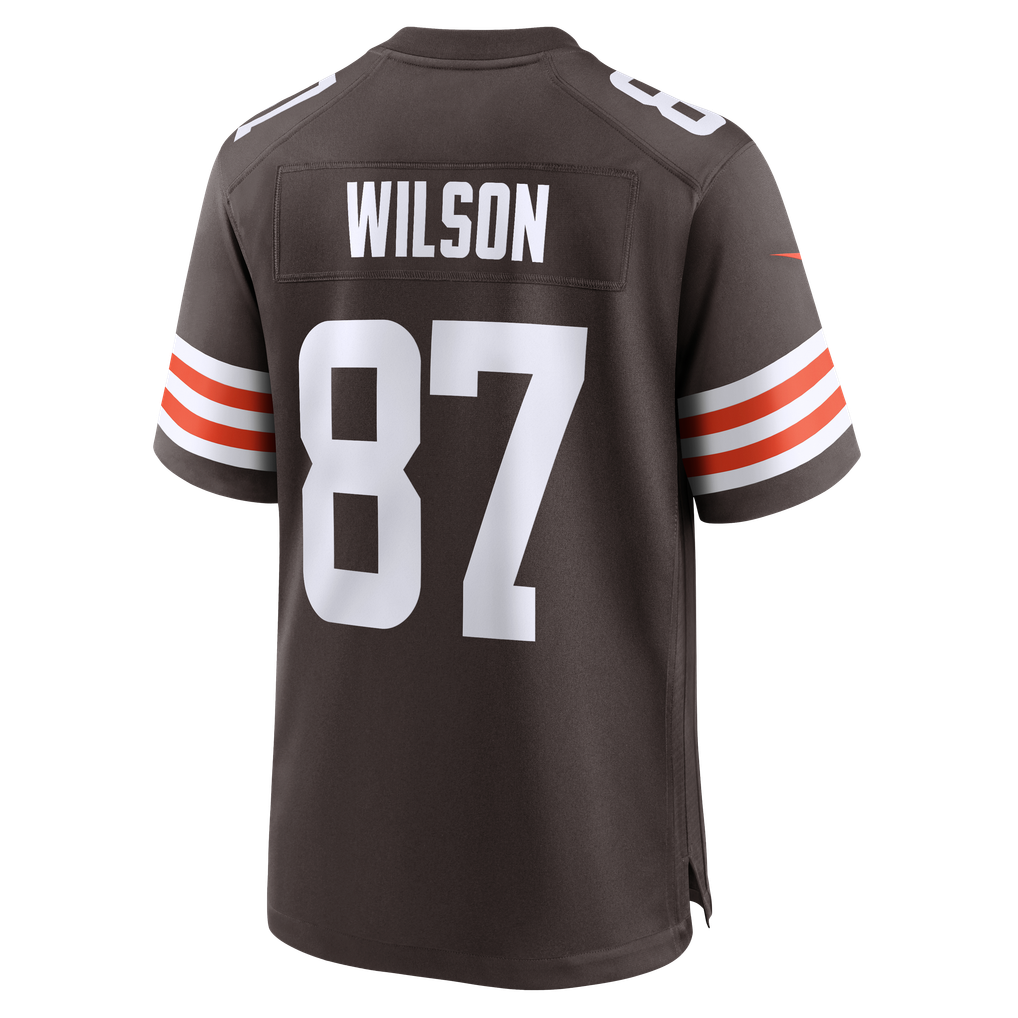 Men's Cleveland Browns Kole Wilson Brown Team Game Jersey