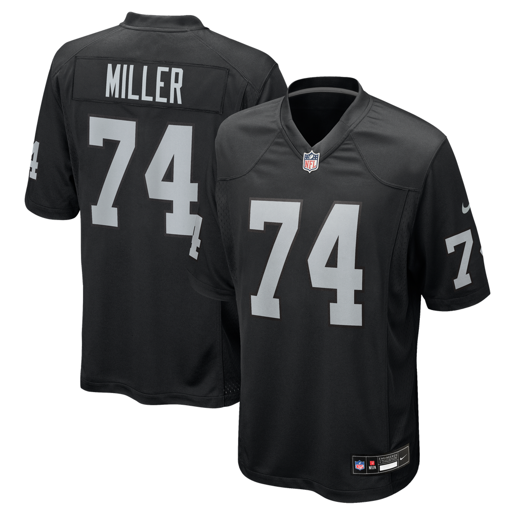 Men's Las Vegas Raiders Kolton Miller Black Game Jersey