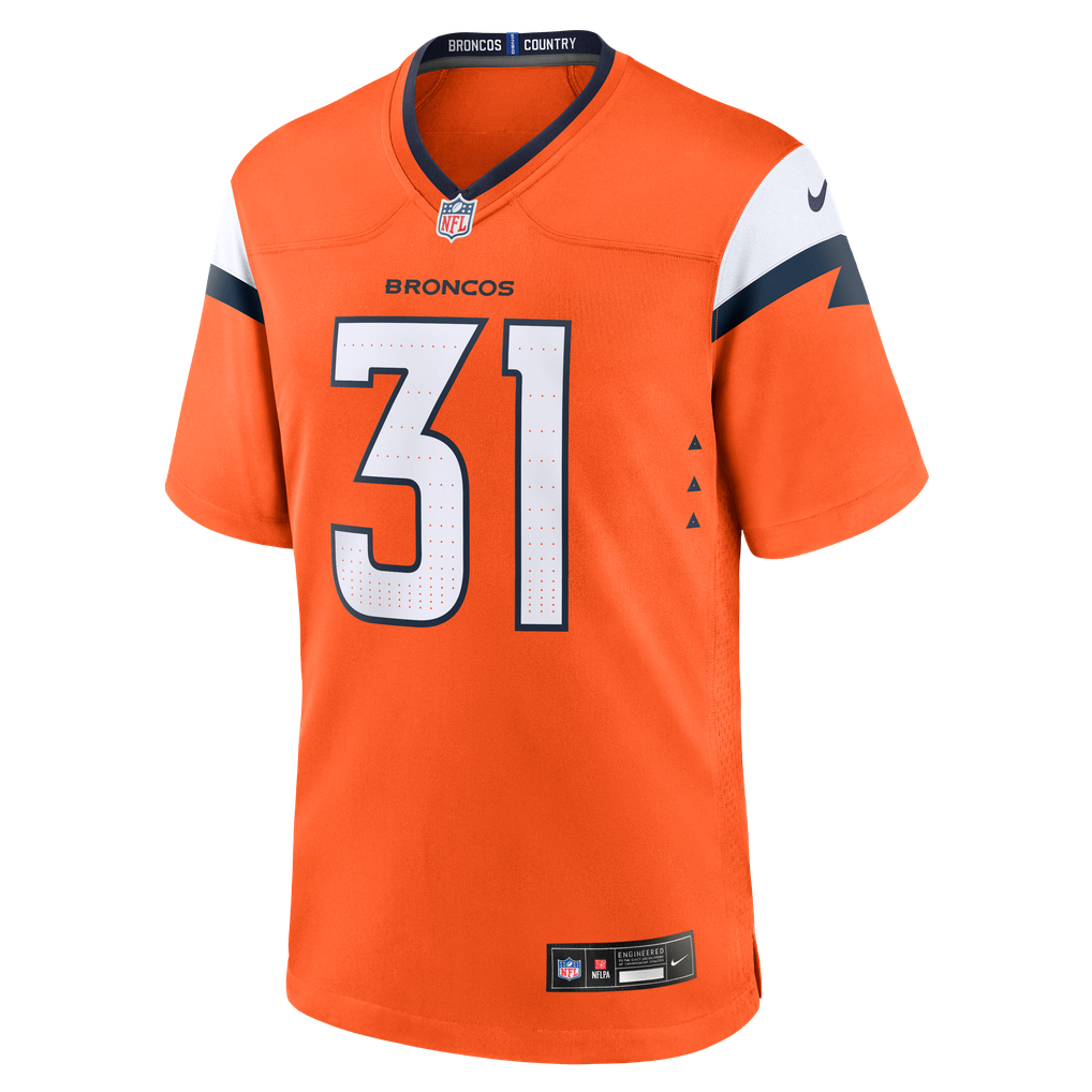 Men's Denver Broncos Kris Abrams-Draine Orange Team Game Jersey