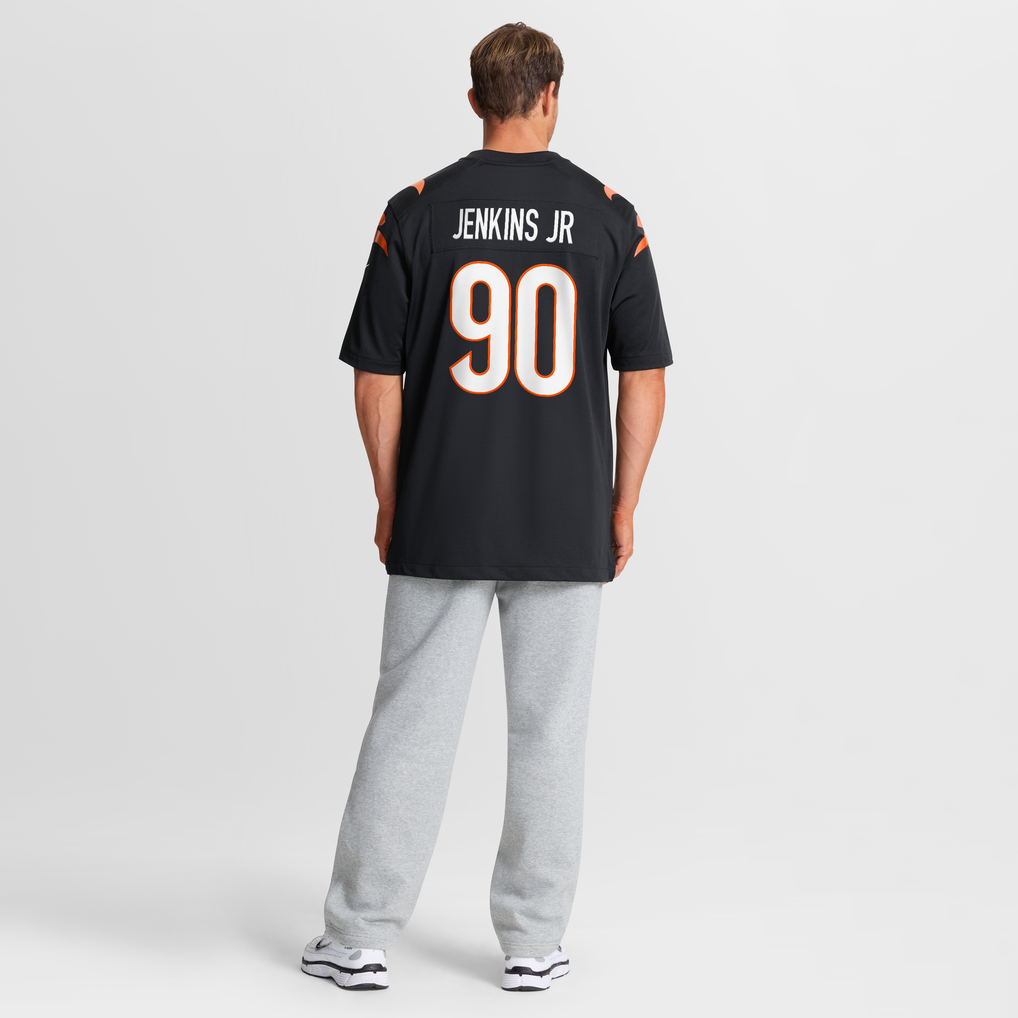 Men's Cincinnati Bengals Kris Jenkins Jr. Black Game Jersey