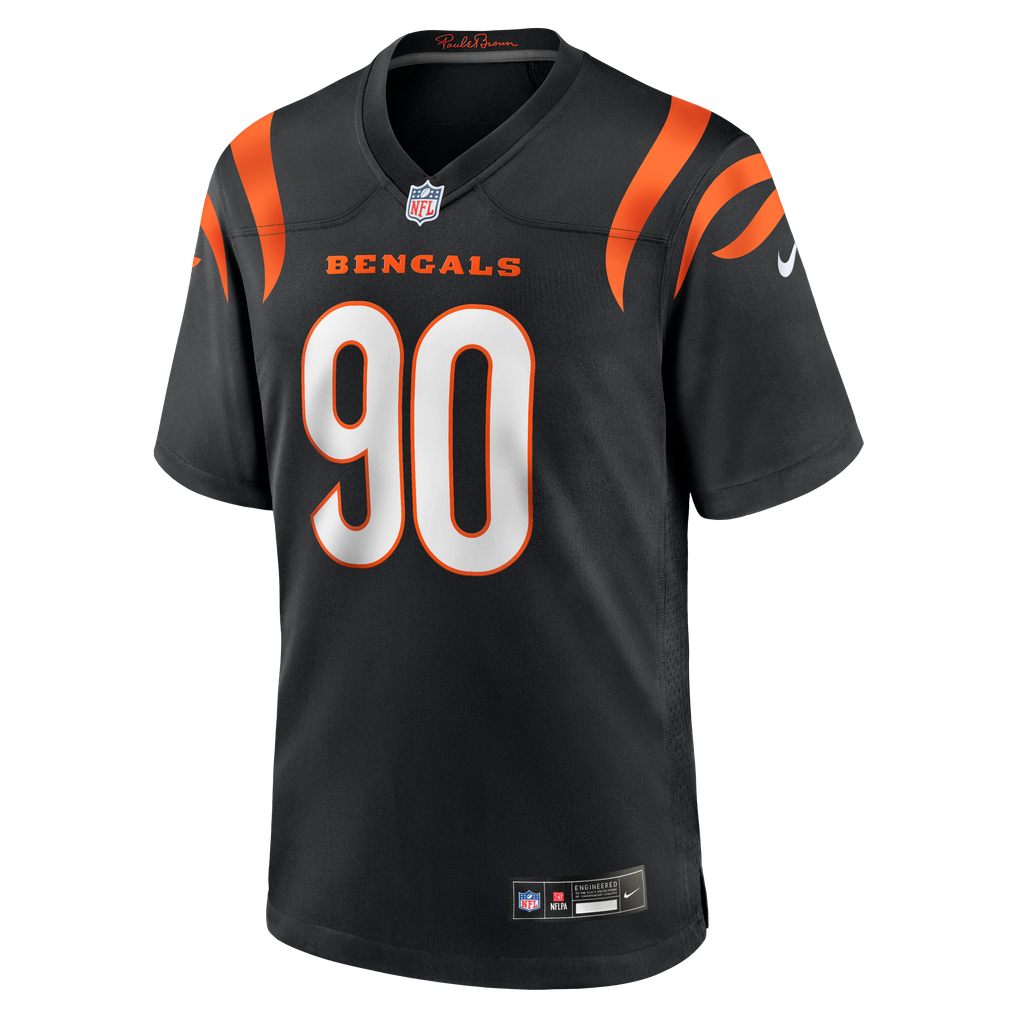 Men's Cincinnati Bengals Kris Jenkins Jr. Black Game Jersey