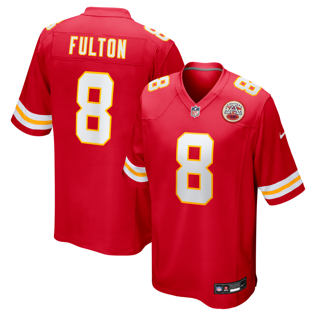 Men's Kansas City Chiefs Kristian Fulton Red Team Game Jersey