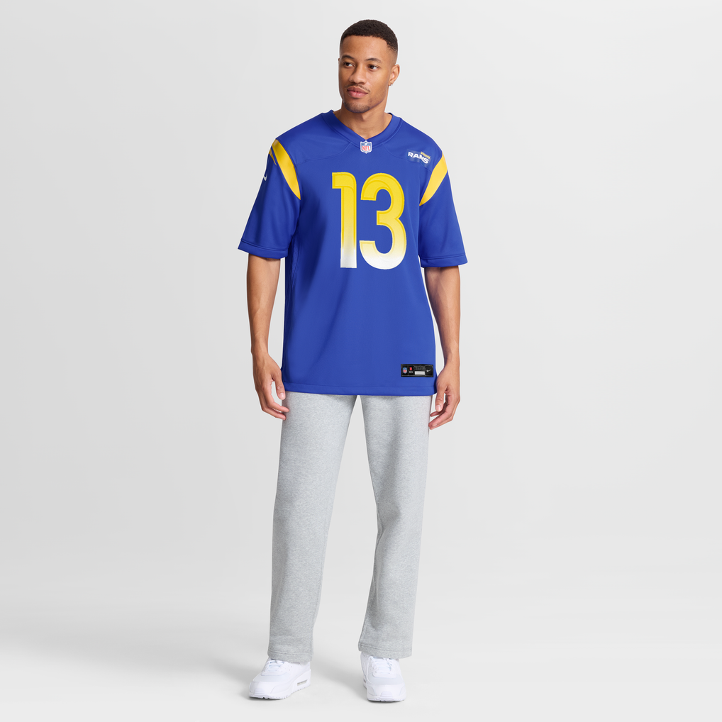 Men's Los Angeles Rams Kurt Warner Royal Game Retired Player Jersey