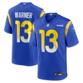 Men's Los Angeles Rams Kurt Warner Royal Game Retired Player Jersey